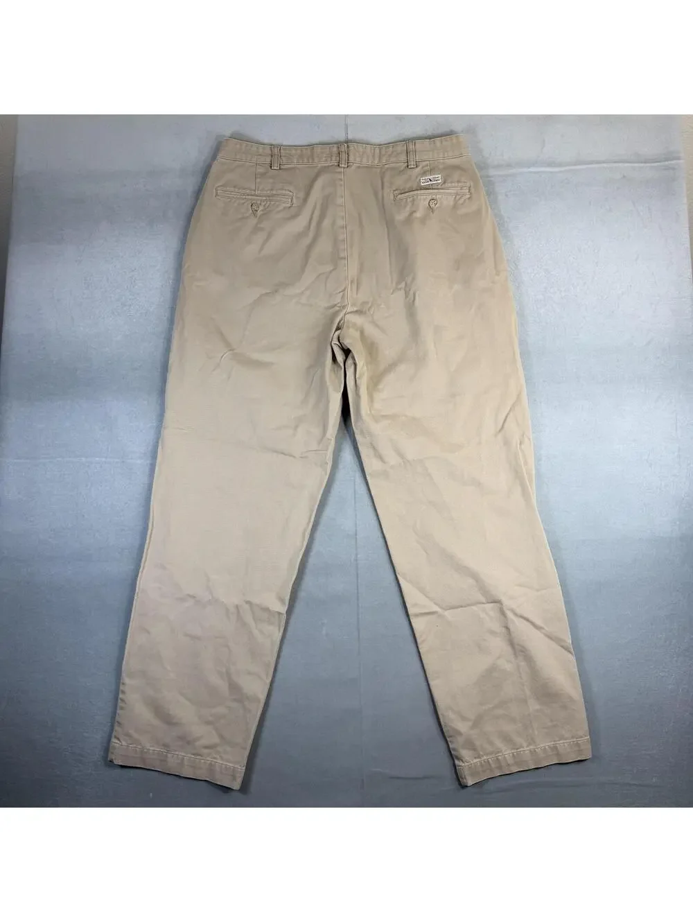 Vintage 90s Polo Ralph Lauren Andrew Pants Mens 36x32 Beige Chino Pleated Twill